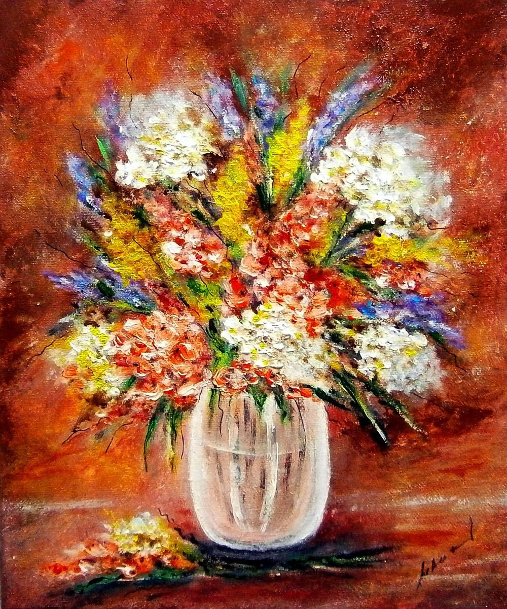 Bouquet of meadow flowers 5 by Emilia Urbanikova
