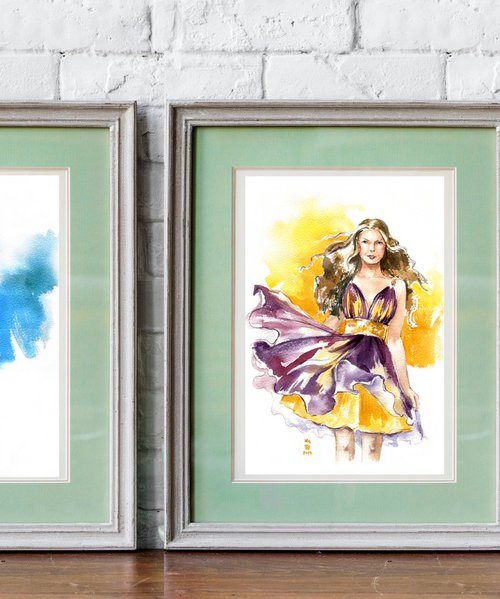 Diptych 'Fashion Women.' by Ksenia Selianko