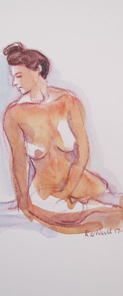 Seated female nude by Rory O’Neill