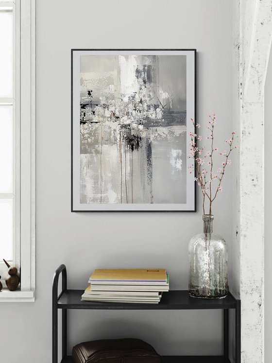 Light Grey, Beige and White