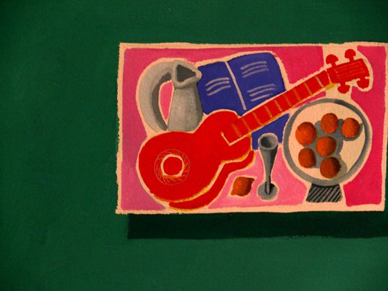 Still-Life With Red Guitar