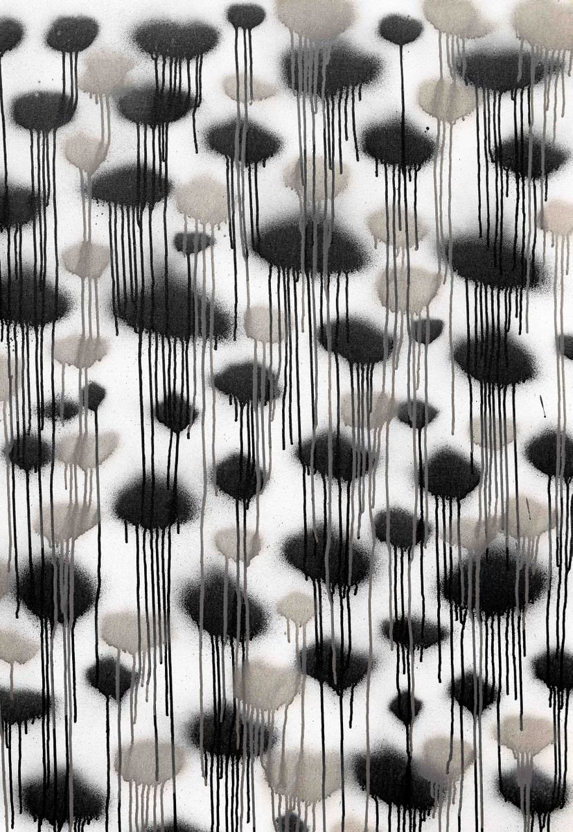 Abstract Acrylic Painting By Sumit Mehndiratta, 30 X 44", Untitled No. 43, Original Artwork