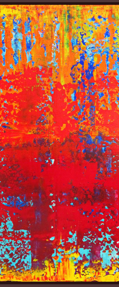 SOUL IN FIRE, RICHTER MODE, XL, FRAMED by Tomaž Gorjanc - Tomo