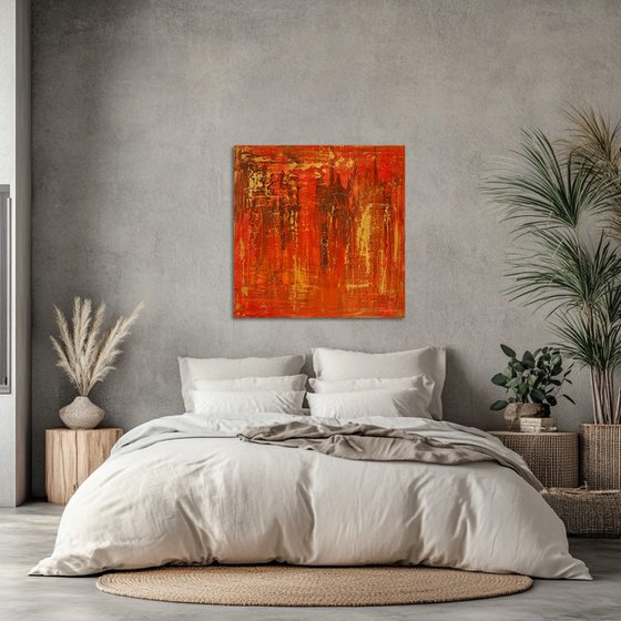 Hand-painted Red Gold