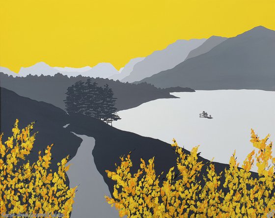 Gorse above Crummock Water, The Lake District