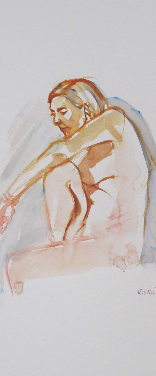 Seated female nude by Rory O’Neill