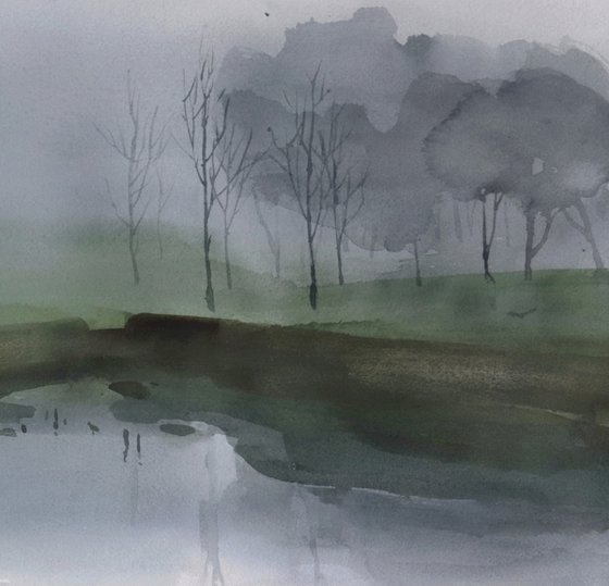 Misty morning impression