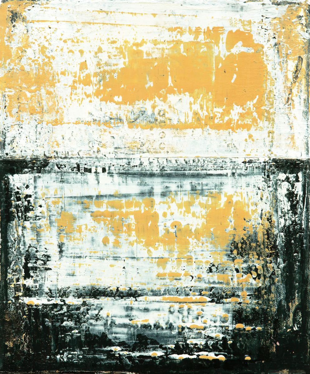 Abstract Acrylic Painting By Petr Strnad, 10 X 12", Inner Silence, Original Artwork