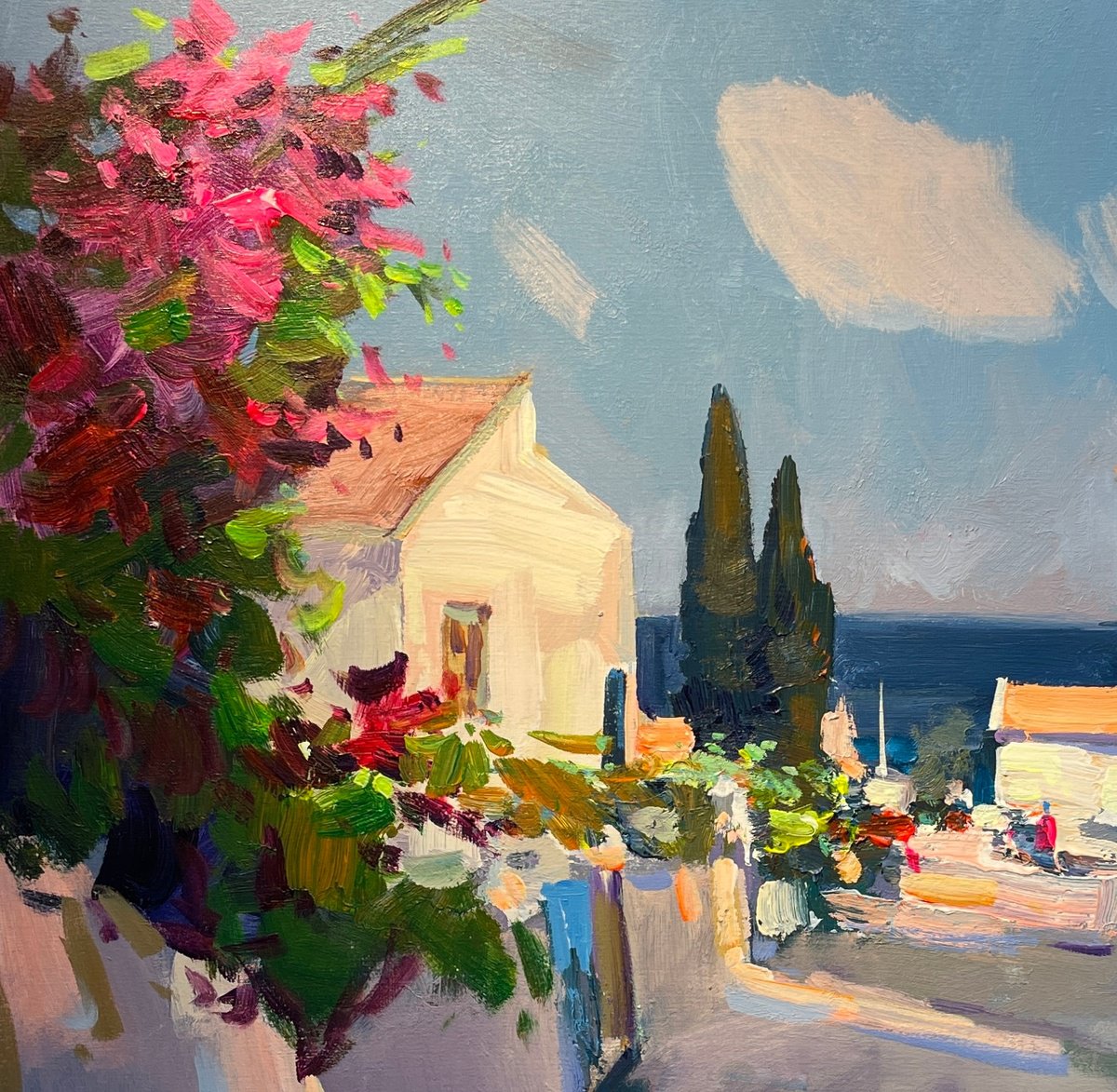  Old Town Altea By Anton Gudzykevych, 39 X 32, Artwork For Sale On Artfinder