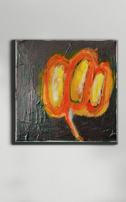 Orange flower by YANA MEDOW