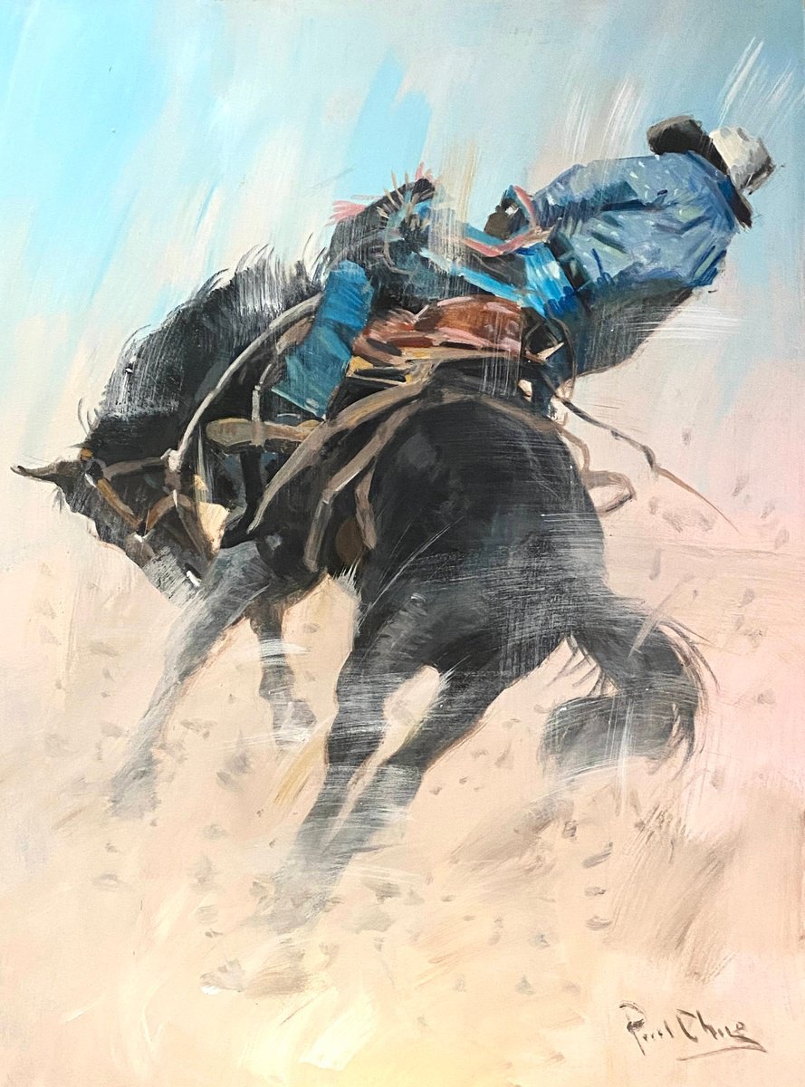  The Art Of Rodeo No.66 By Paul Cheng, 30 X 40, Artwork For Sale On Artfinder