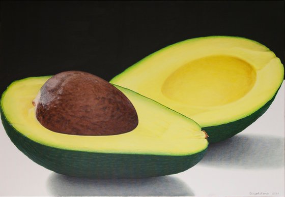 Hyperrealistic still life "Just Avocado..."