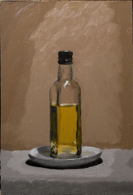 Still Life With Oil Bottle