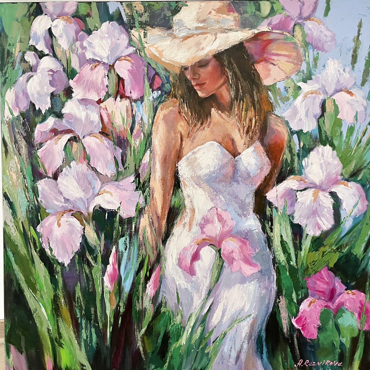  Eden Garden By Anna Reznikova, 39 X 39, Artwork For Sale On Artfinder