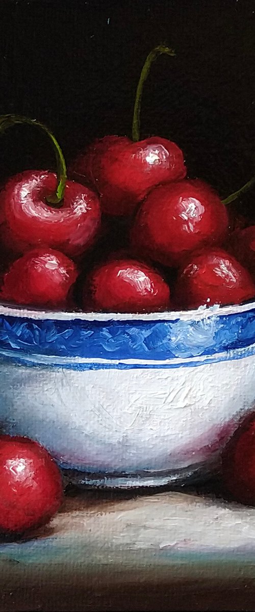 Cherry bowl by Jane Palmer Art