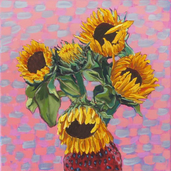 Five Sunflowers