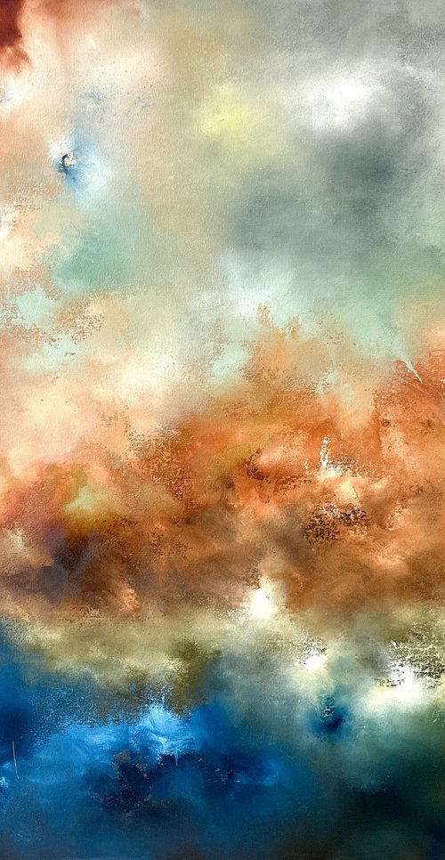 It was a good day - Large Abstract Painting - 80cm x 100cm by Jonesy