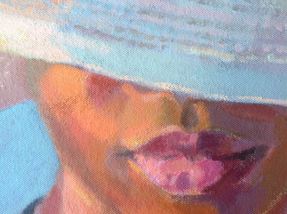 Woman with hat