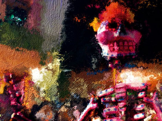 Calavera monumental/original artwork