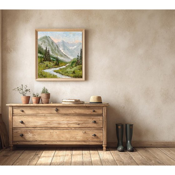 Mountain Stream in the Rockies