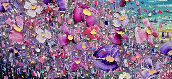"Rainbow Clouds & Flowers in Love"