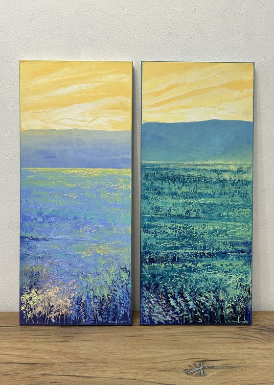 Field at Sunrise B26 30x70cm
