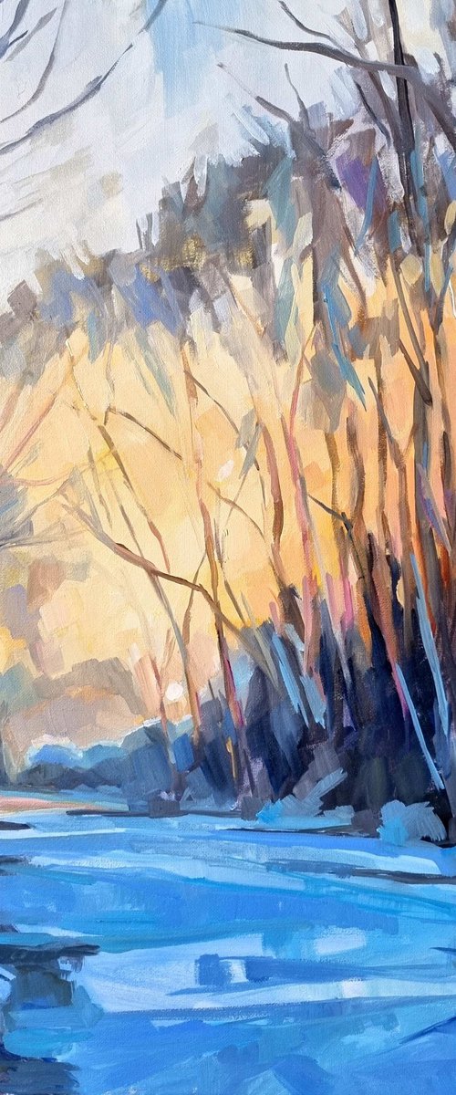 Snow on Wimbledon Common by Katharine Rowe