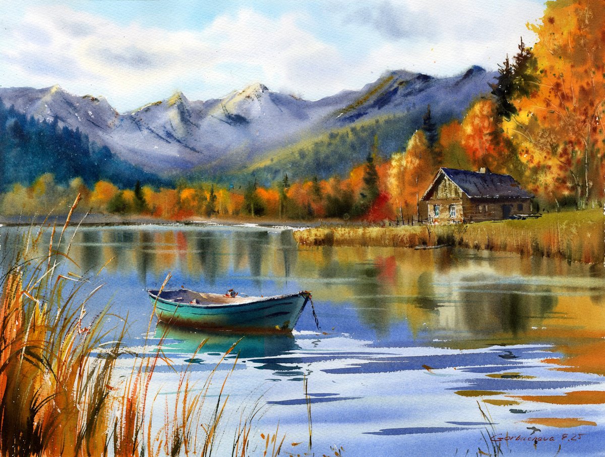 Impressionistic Watercolour , Autumn