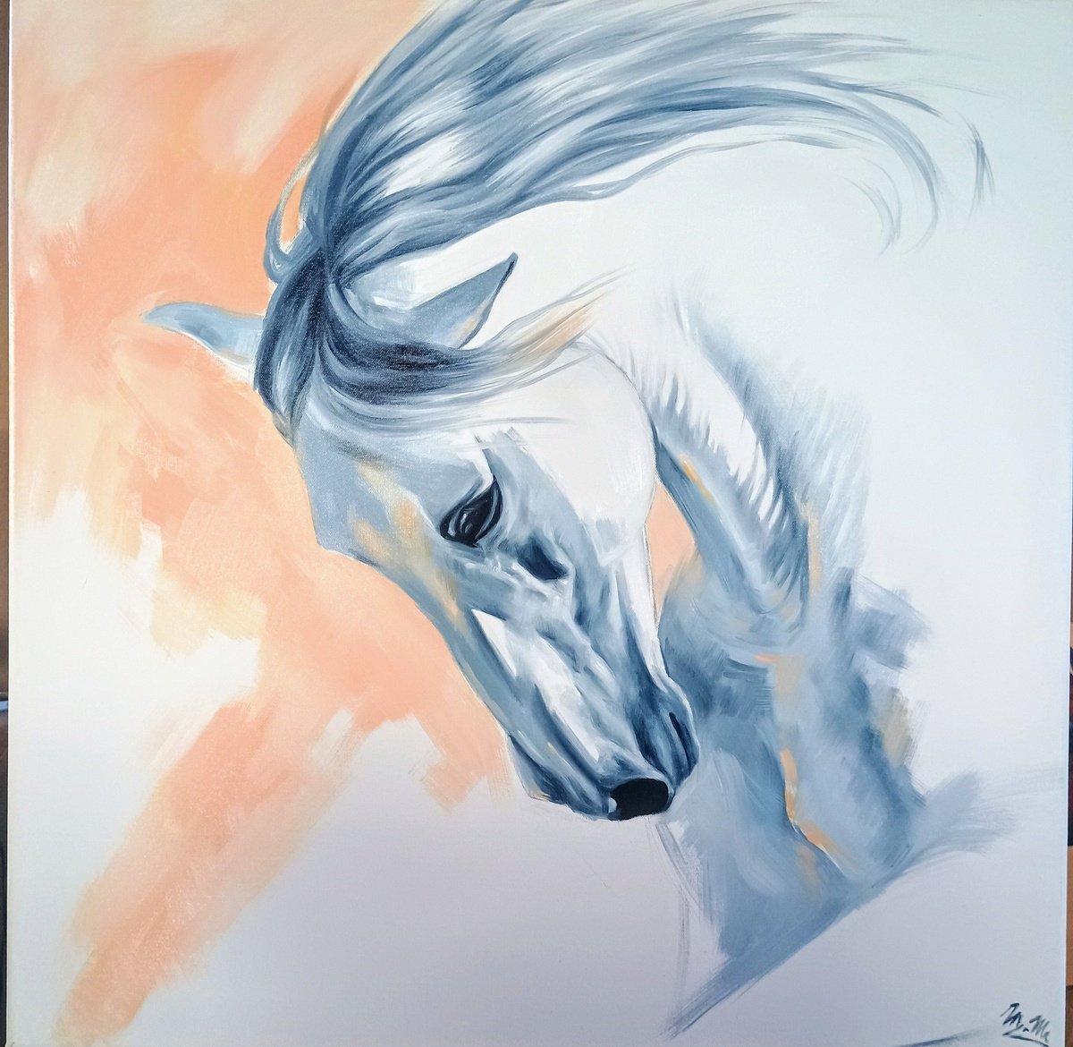 Snow horse by Marie Madej