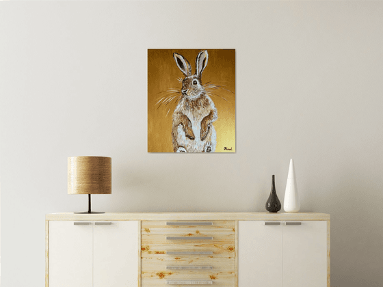 GOLDEN BUNNY   RABBIT. “Prince with a thousand enemies "