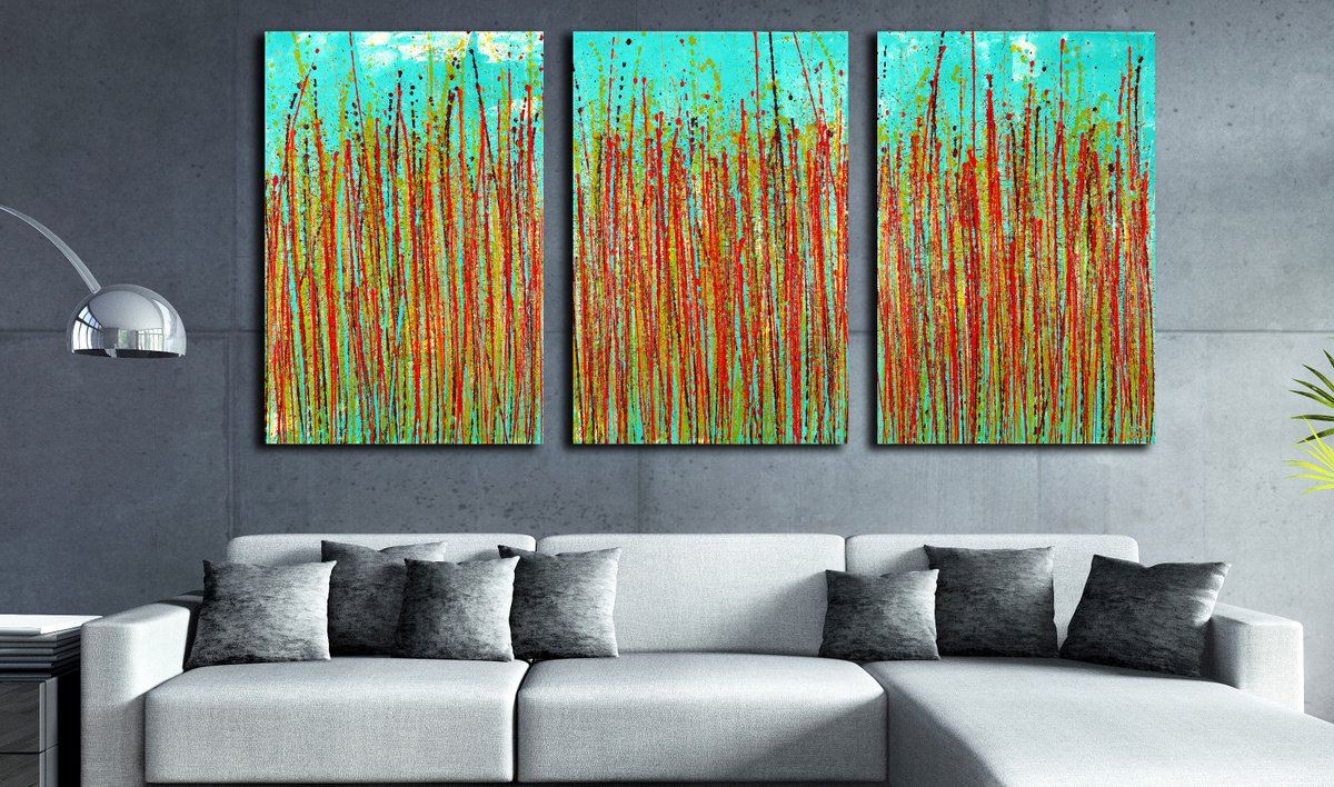 Drizzles Symphony 6 By Nestor Toro, 72 X 36, Artwork For Sale On Artfinder
