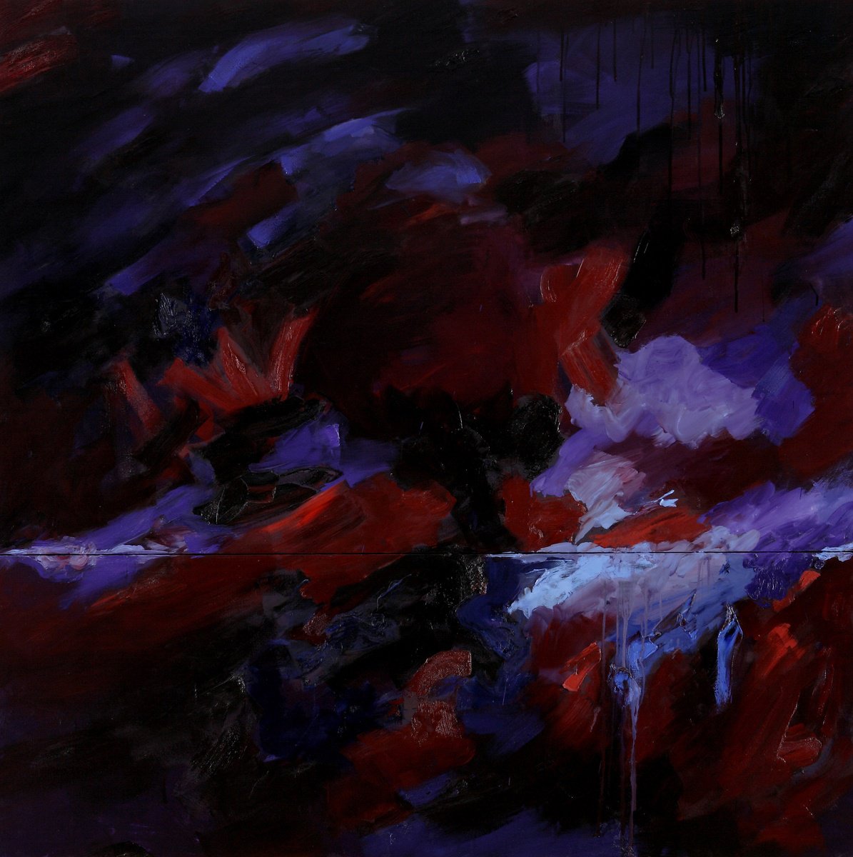 Magma Blue # 4 by Stefania Di Filippo