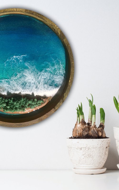 Ocean porthole by Ana Hefco