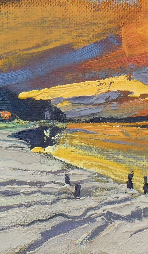 Orange Sunset at Arnside I by Ben McLeod