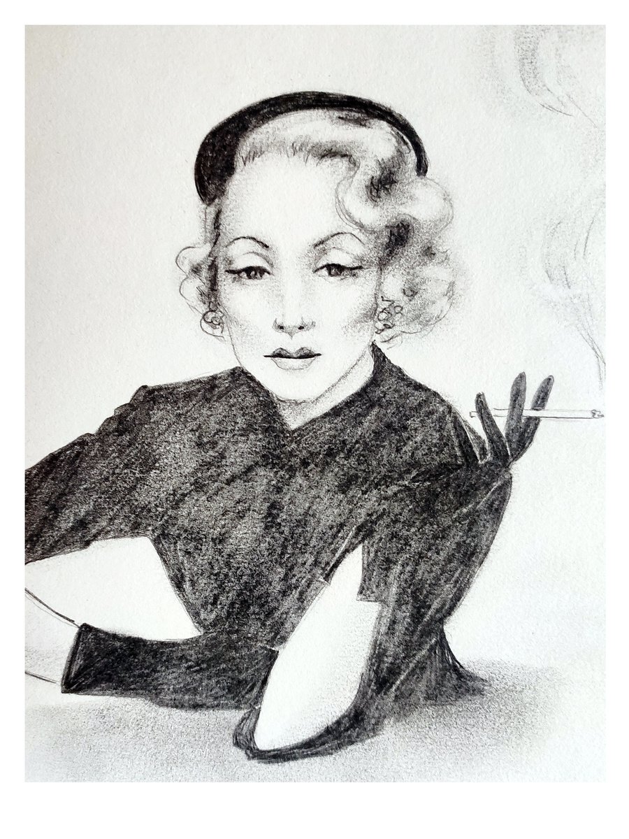 Elegance. Charcoal drawing by Svetlana Vorobyeva by Svetlana Vorobyeva