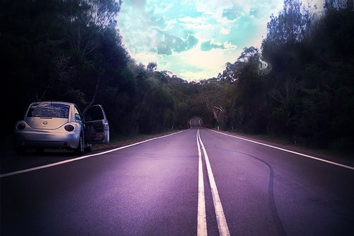 Road Straight by Vanessa Stefanova