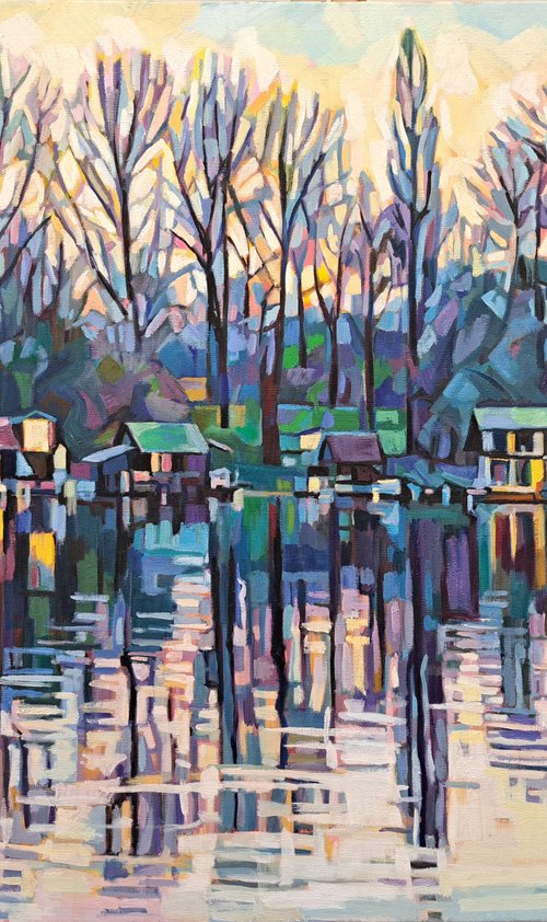 Evening on the River by Maja Đokić Mihajlović