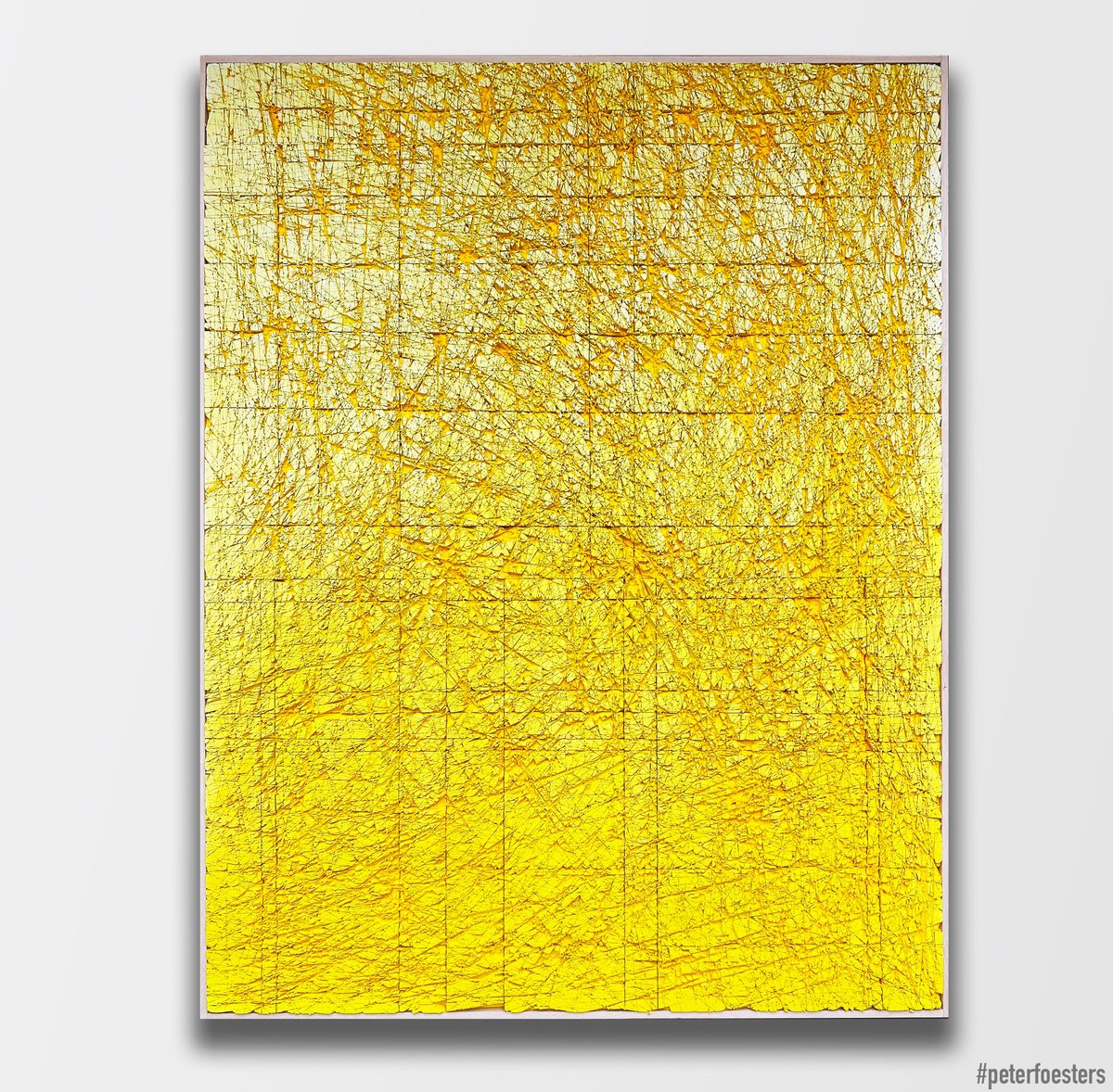 Geometric Abstract Painting By Peter Foesters, 40 X 52", Asian Dust, Original Artwork