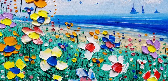 "The Beach & Meadow Flowers in Love"