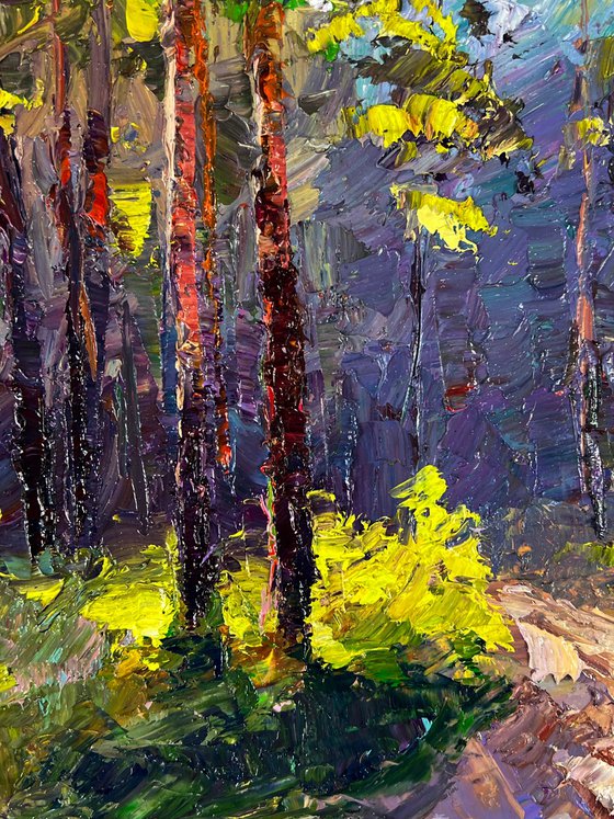 A Walk along a Forest Path