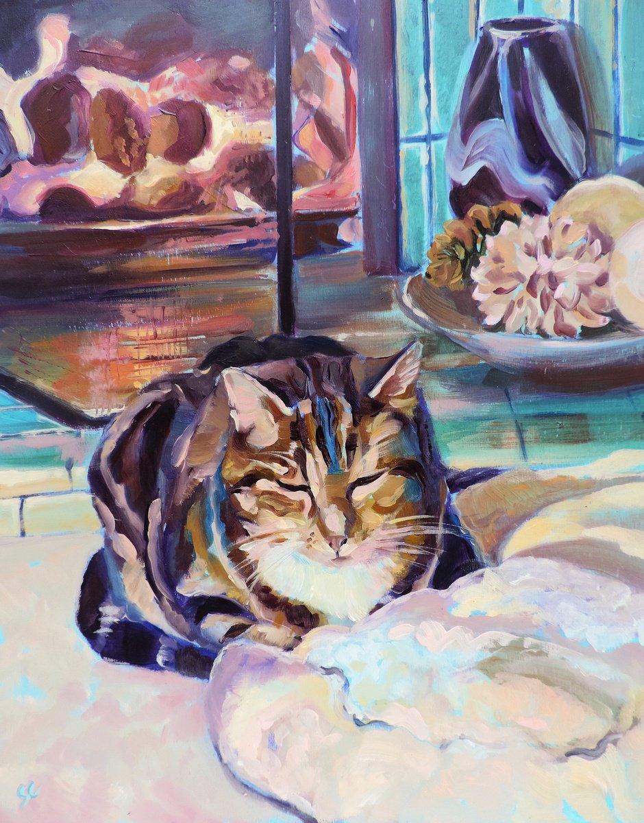Cat by the Fire by Sheila Chapman