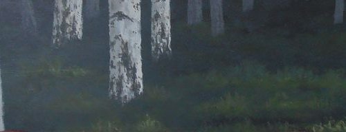 Dark birches by Anthony Al Gulaidi