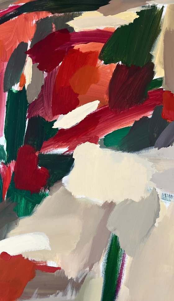 Mood 7/Orange acrylic painting