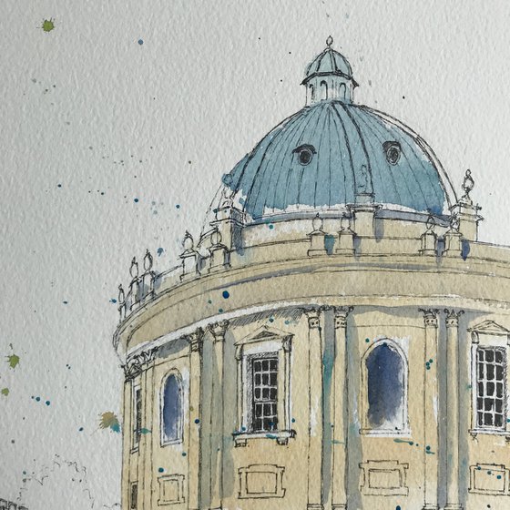 Radcliffe Camera, Oxford - An Original Pen & Wash Painting
