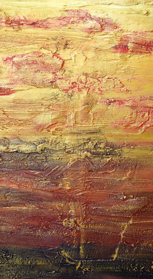 The Grace of Gold abstract painting by Stuart Wright