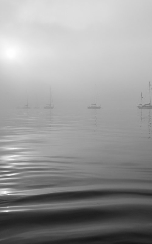 FOGGY BOATS by Andrew Lever