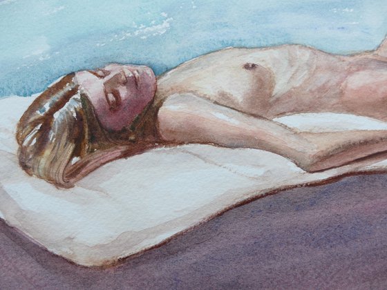 Reclining female nude