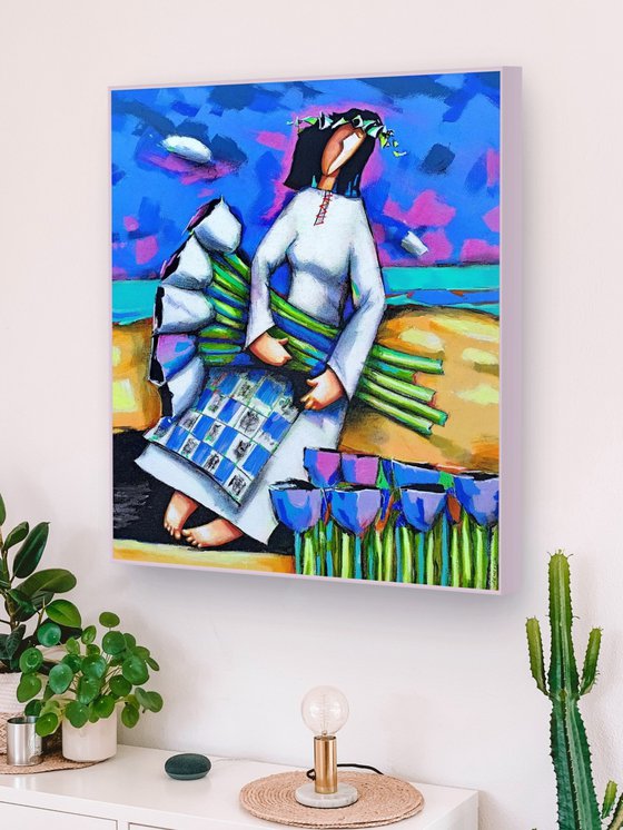 Girl and Flowers 8