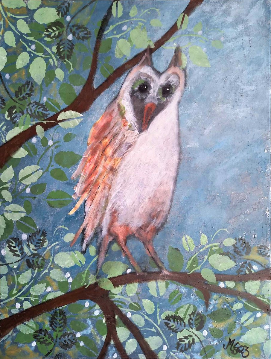 Wise Owl by Monica Green