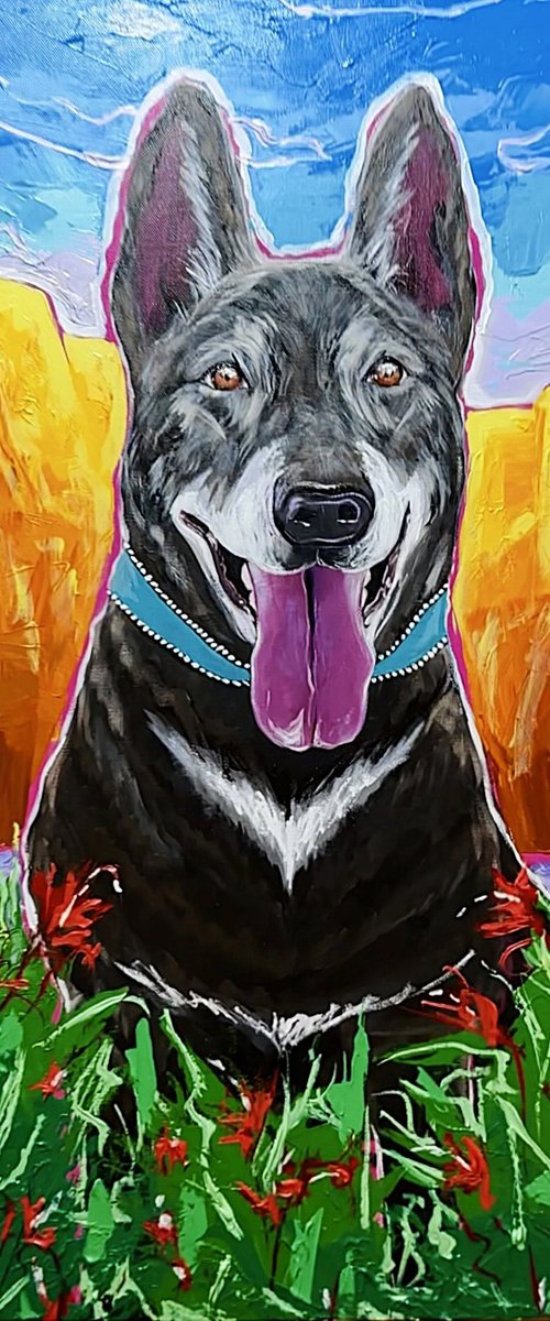 German Shepherd by Elena Adele Dmitrenko